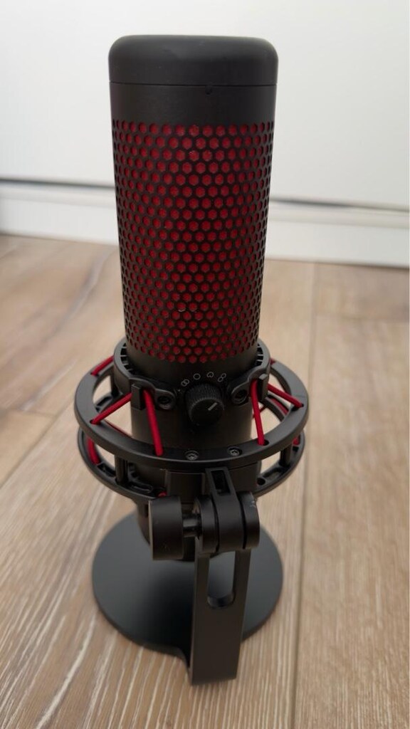 hyperx quadcast kırmızı + stand - 3