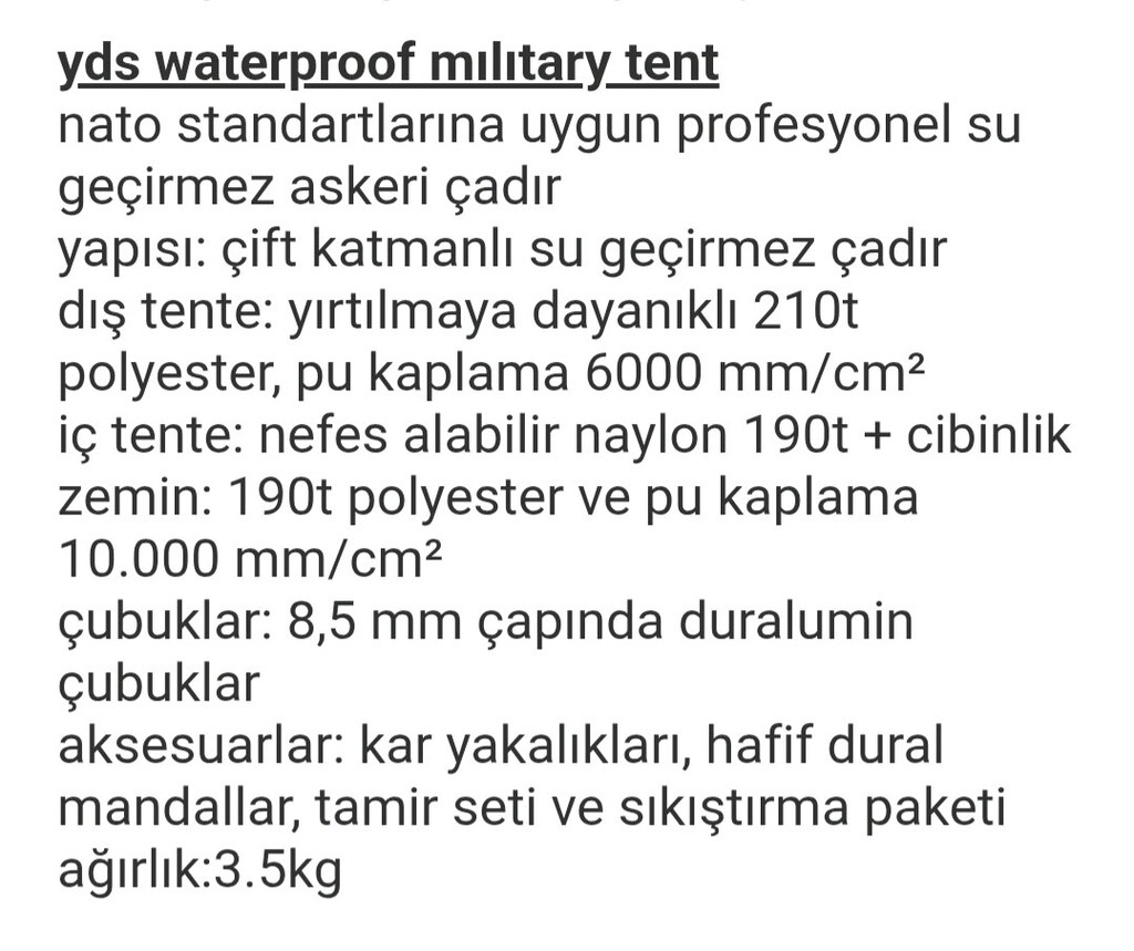 5 mevsim 2 kişilik çadır - 4