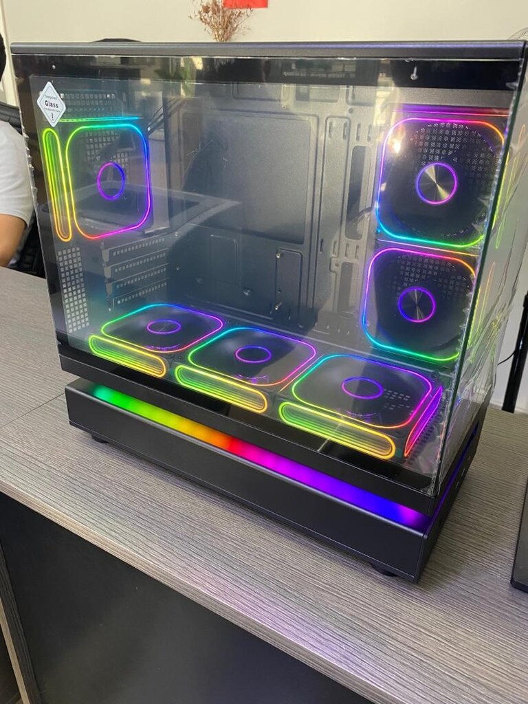 Zoko Siyah 6x12cm ARGB Fanlı M-ATX Gaming Akvaryum Kasa - 2