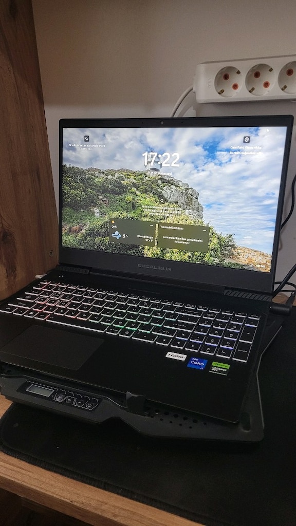 Excalibur i7 13. nesil, rtx 3050 g770 oyuncu laptop, CASPER bilgisayar