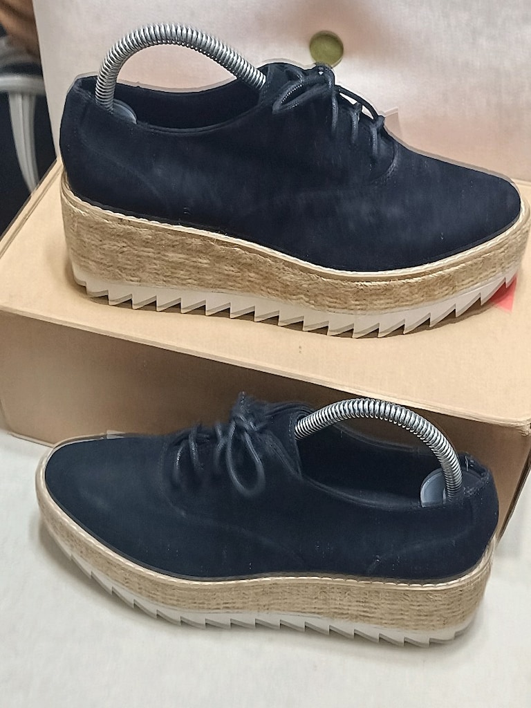 HM Siyah espadril kadın ayakkabı sıfır giyilmemiş özel tabanlı - 9