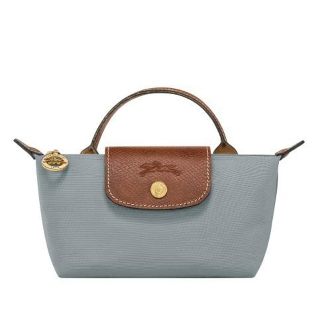 Longchamp Le Pliage XS Pochette Steel Gri Mavi– Orijinal