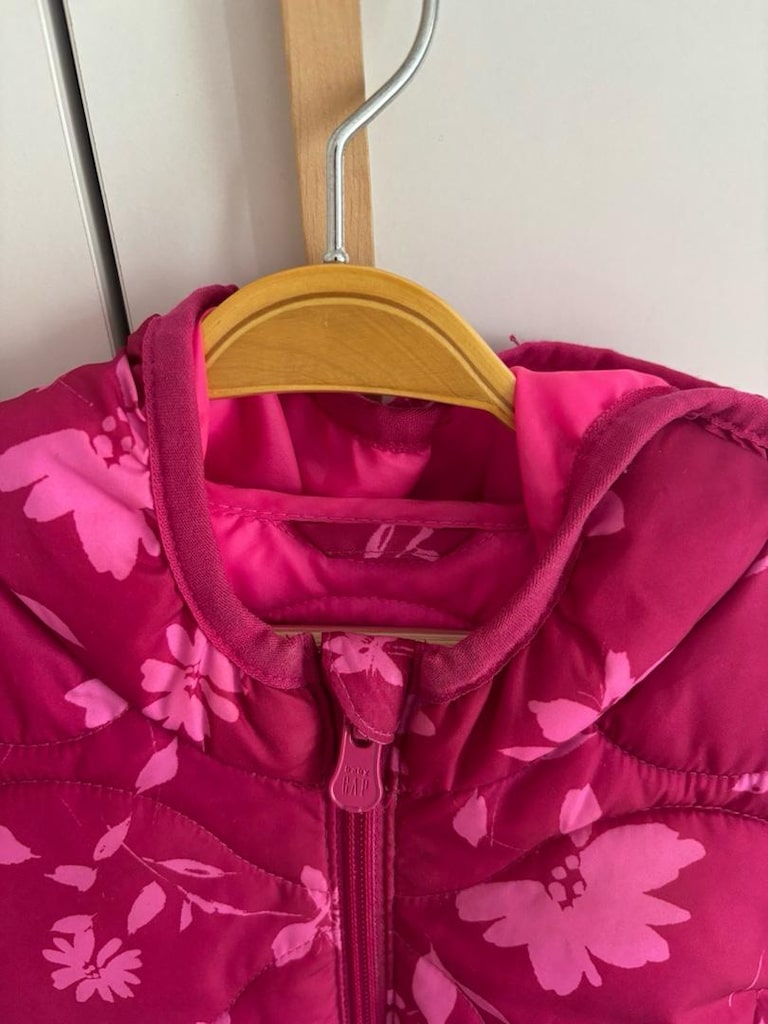 Pembe Çiçek Desenli Mont - 4