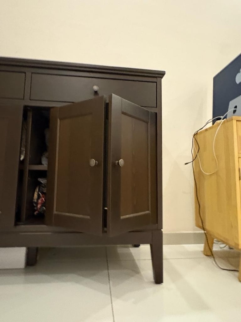IKEA IDANÄS Koyu Kahve Konsol / Komodin (Alanya Oba) - 6
