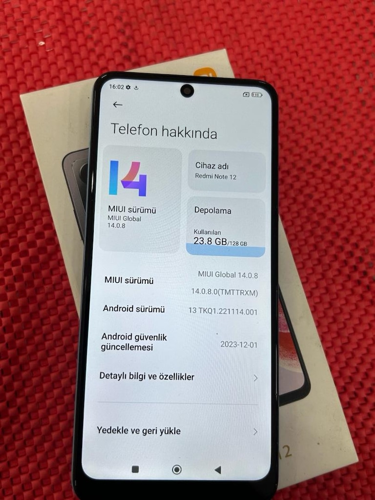 REDMİ NOT 12 128/8+8 gb TR cihazı şarj ile birlikte verilecektir - 4