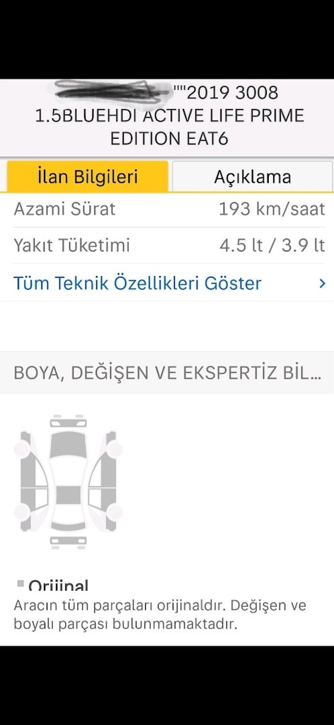 peugeout 3008 ,2019 model, 1.5 bluehdi aktif life prime edition eat6 - 2