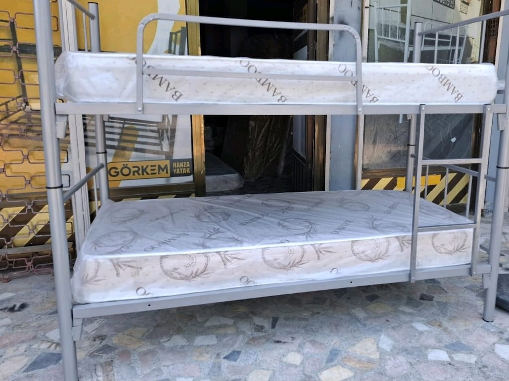 AYRILABİLİR METAL GRİ RANZA IKI YATAK AYNI GÜN ÜCRETSİZ TESLİMAT - 20
