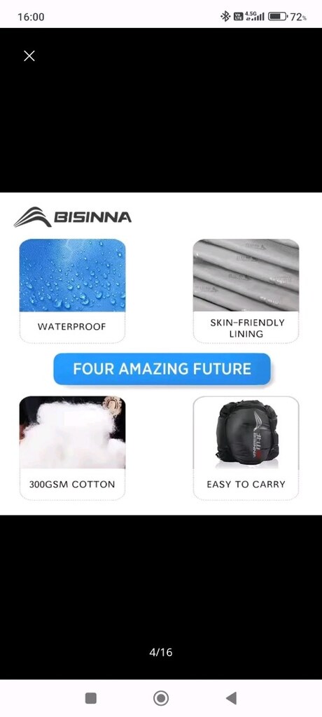 Bisinna BSWOLF 2.3 KG Uyku Tulumu - 9