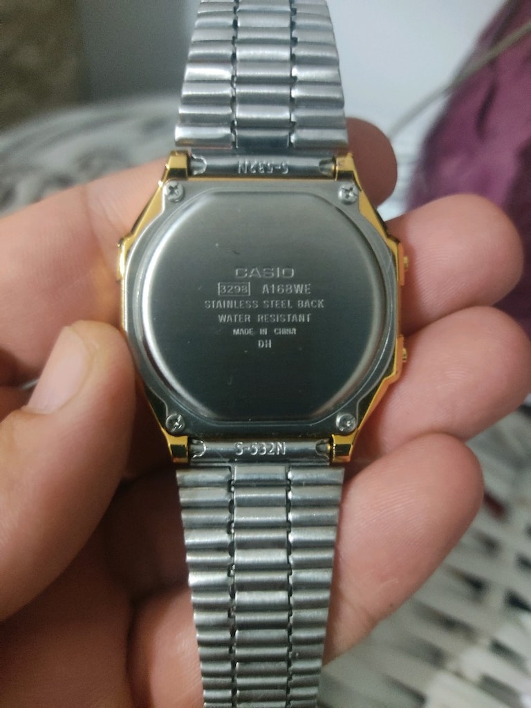 Orjinal CASIO A168WEGC Electroluminescence Saat - 8
