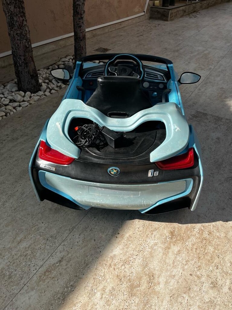 Mavi BMW Akülü Araba - 3