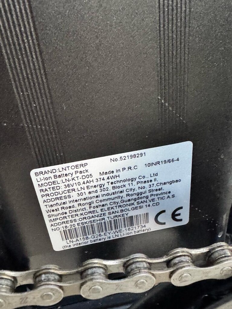 Corelli Elektirikli bisiklet 25 KM|Hız 25 KM Menzil|36V 10.4Ah Batarya - 13