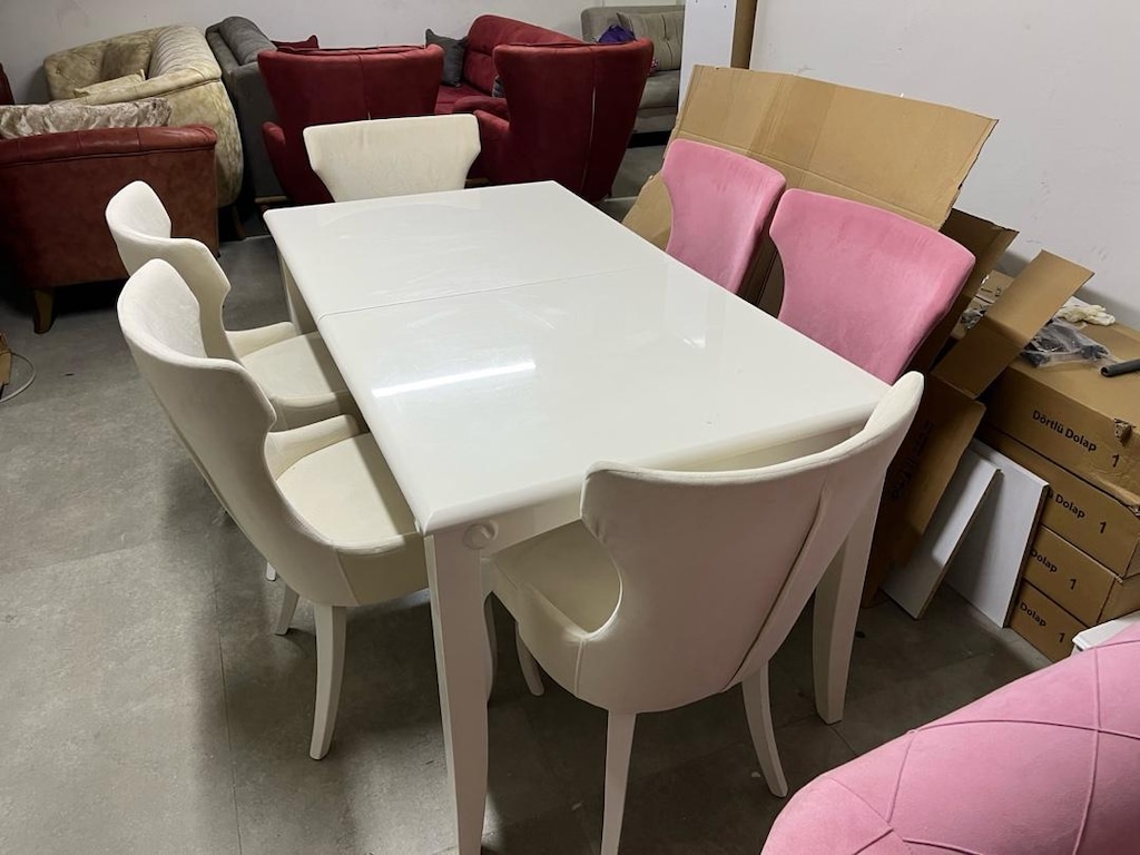 6 SANDALYELİ SALON MASA TAKIMI - 4