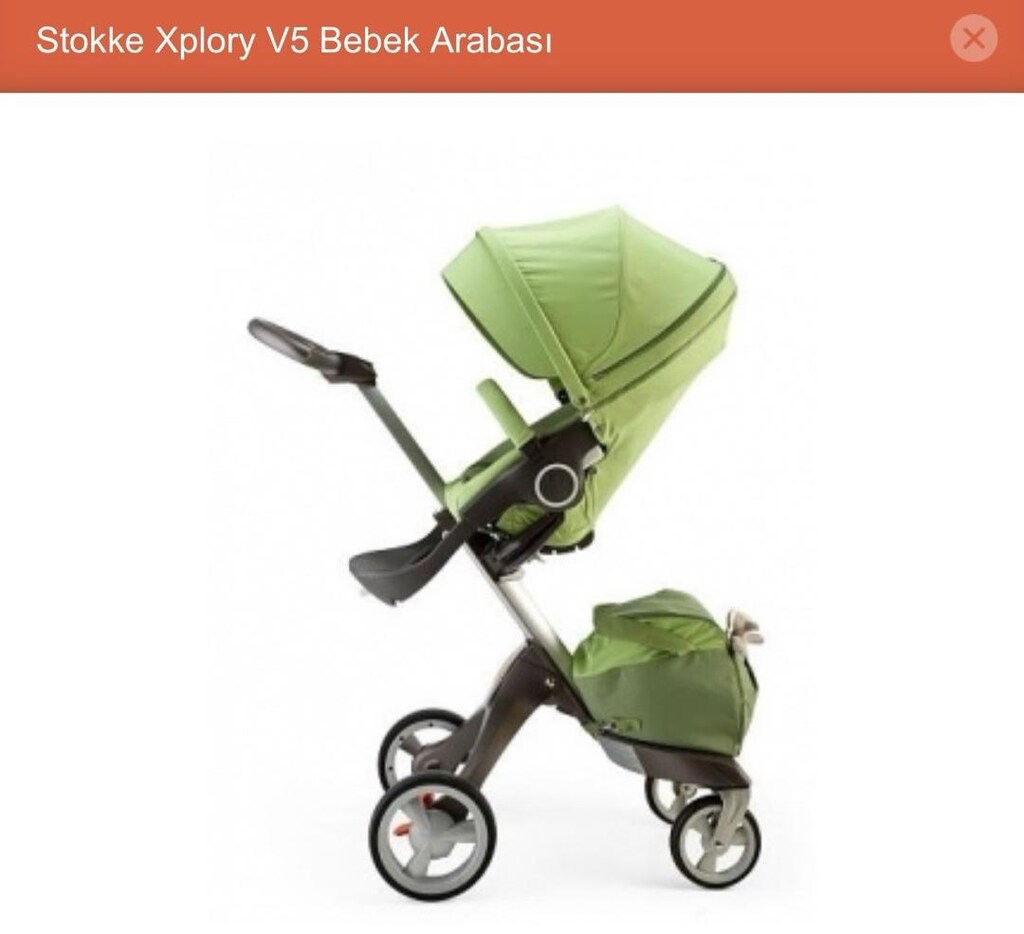 Stokke Xplory v5 yeşil bebek arabası - 3