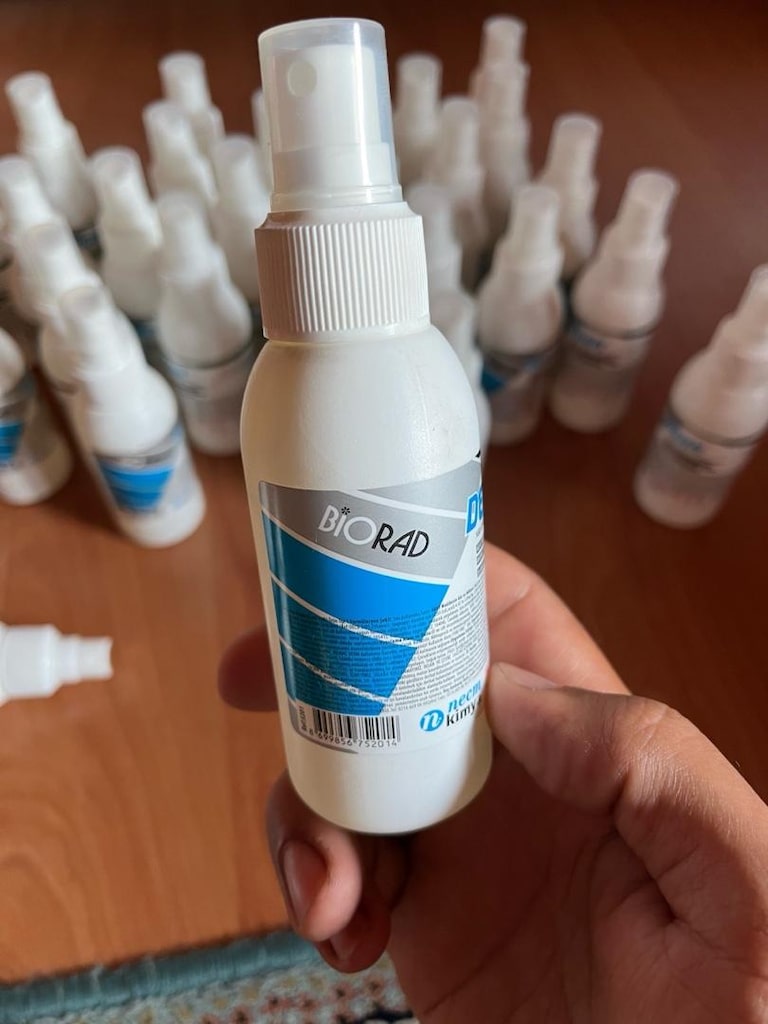 el ve cilt dezenfektanı 34 adet var - 2