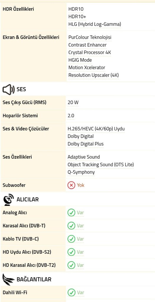 Samsung 50U8000F 127 EKRAN 4K SMART TV ( İST TESLİMAT VARDIR ) - 6