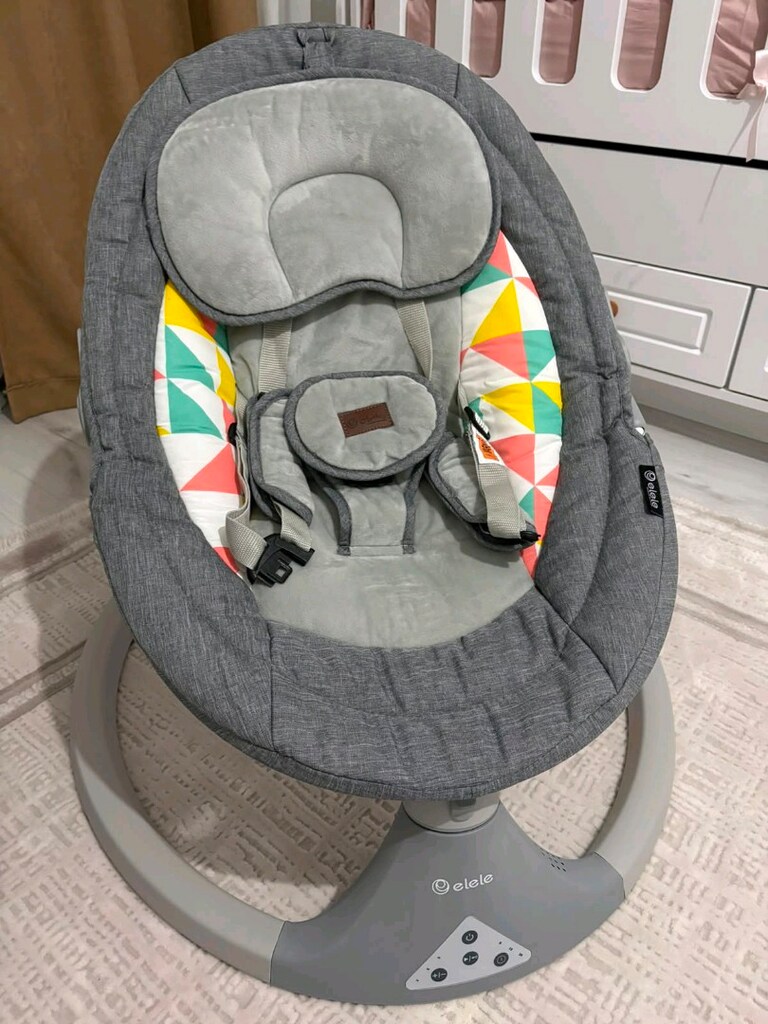 ELELE BABY DORMİRE OTOMATİK SALLANIR ELEKTRİK Lİ GRİ ANA KUCAĞI - 2