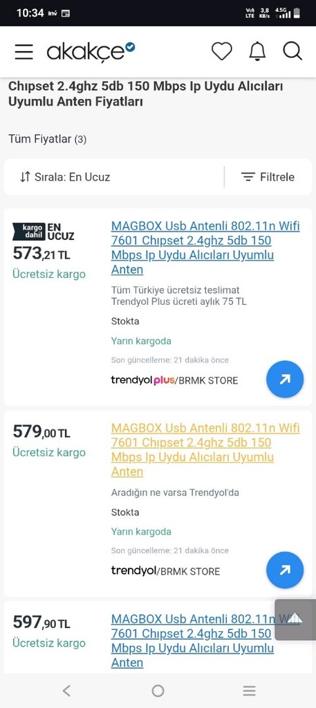MAGBOX Usb Antenli Wifi Adaptör - 8