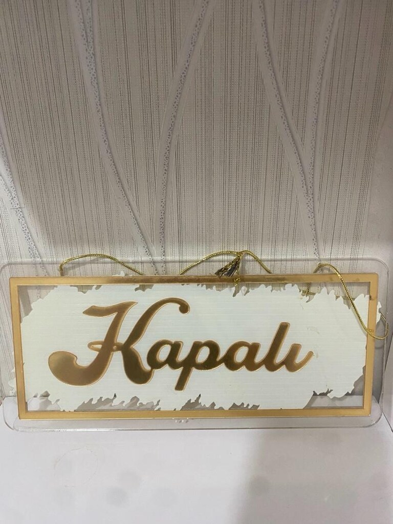DÜKKAN AÇIK/KAPALI PLEKSİ YÖNLENDİRME TABELASI - 2