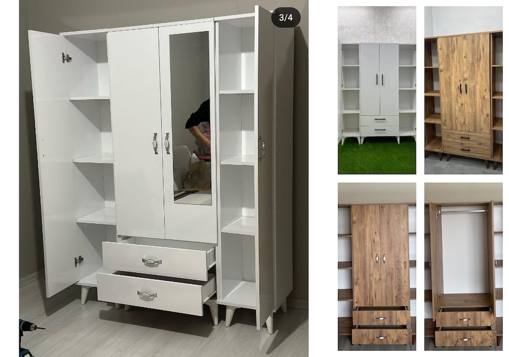 4 kapaklı elbise dolabı arcdibryml - 5