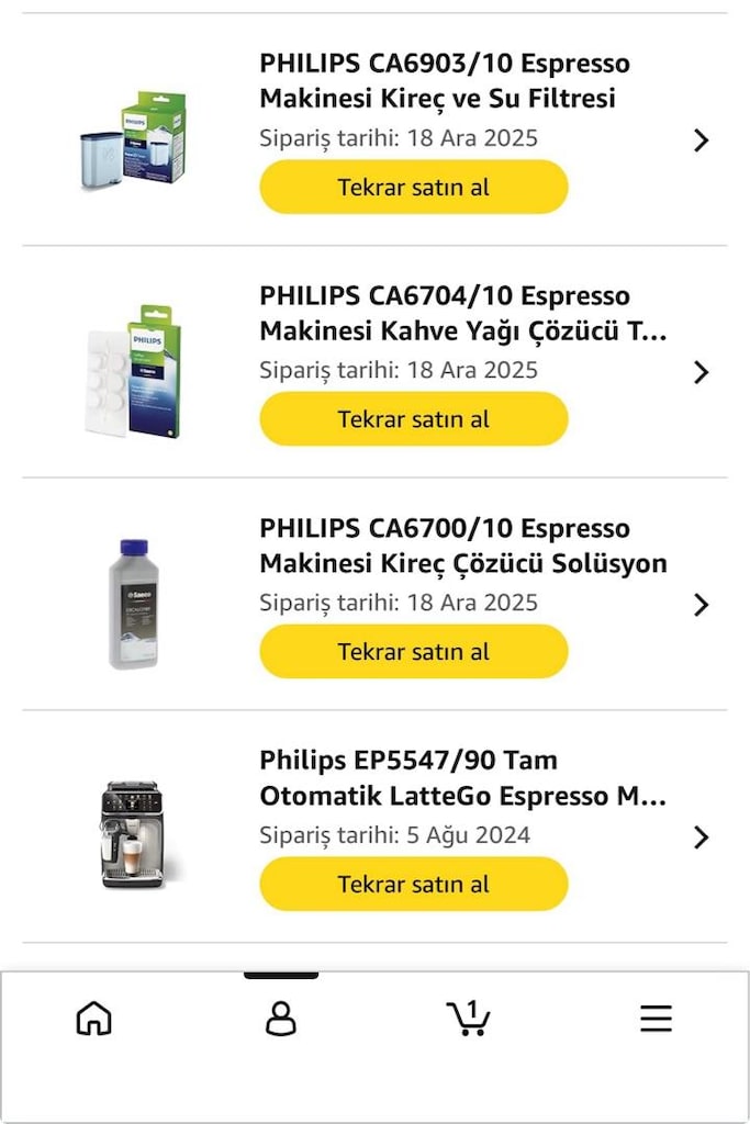 ilk sahibinden Philips 5547/90 LatteGo Series Kahve Makinesi - 7