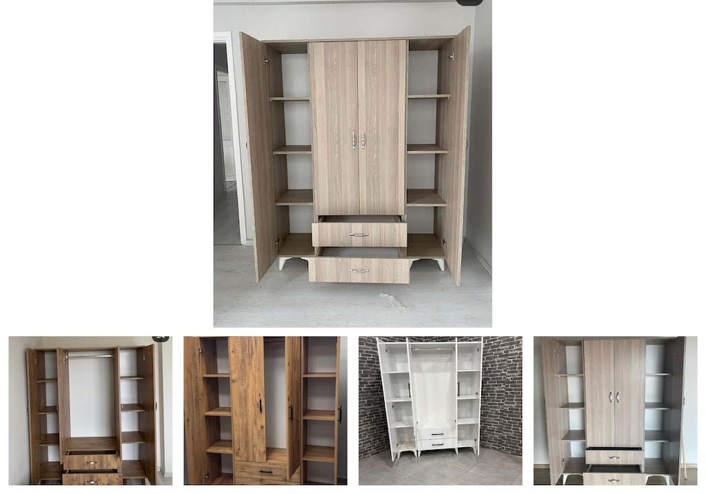 4 kapaklı elbise dolabı muqzqvzlem - 2