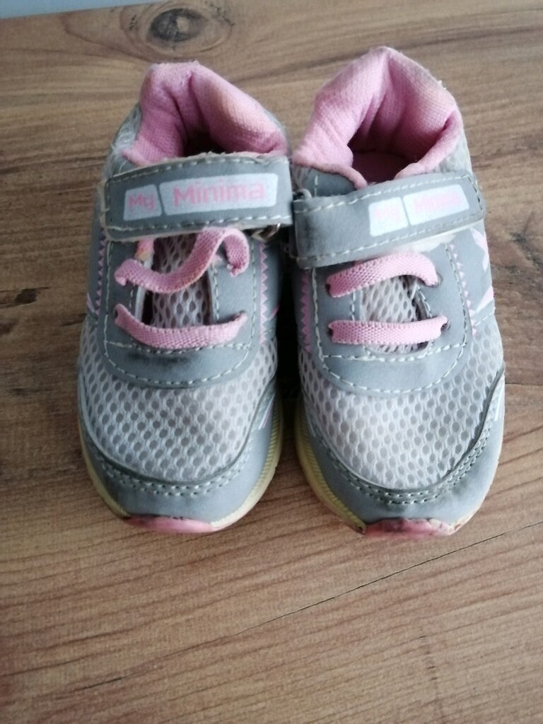 MYMİNİMA Kız Çocuk Gri/pembe Spor ayakkabı