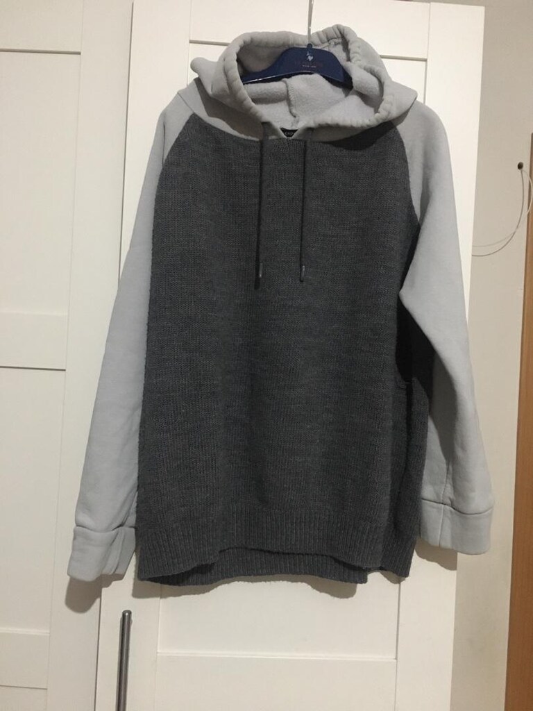 TrendyolMilla Gri Kapüşonlu Sweatshirt m - 2