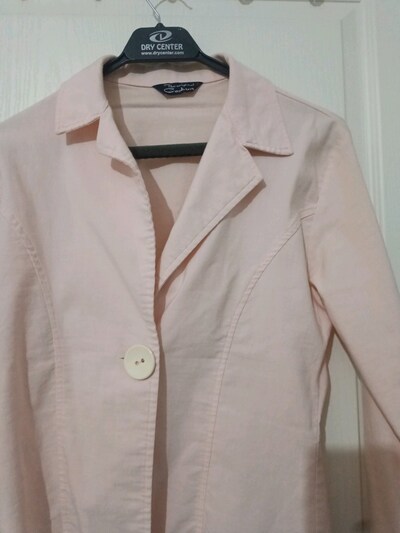 The Original Coşkun Soft Pembe Klasik Ceket XS/S