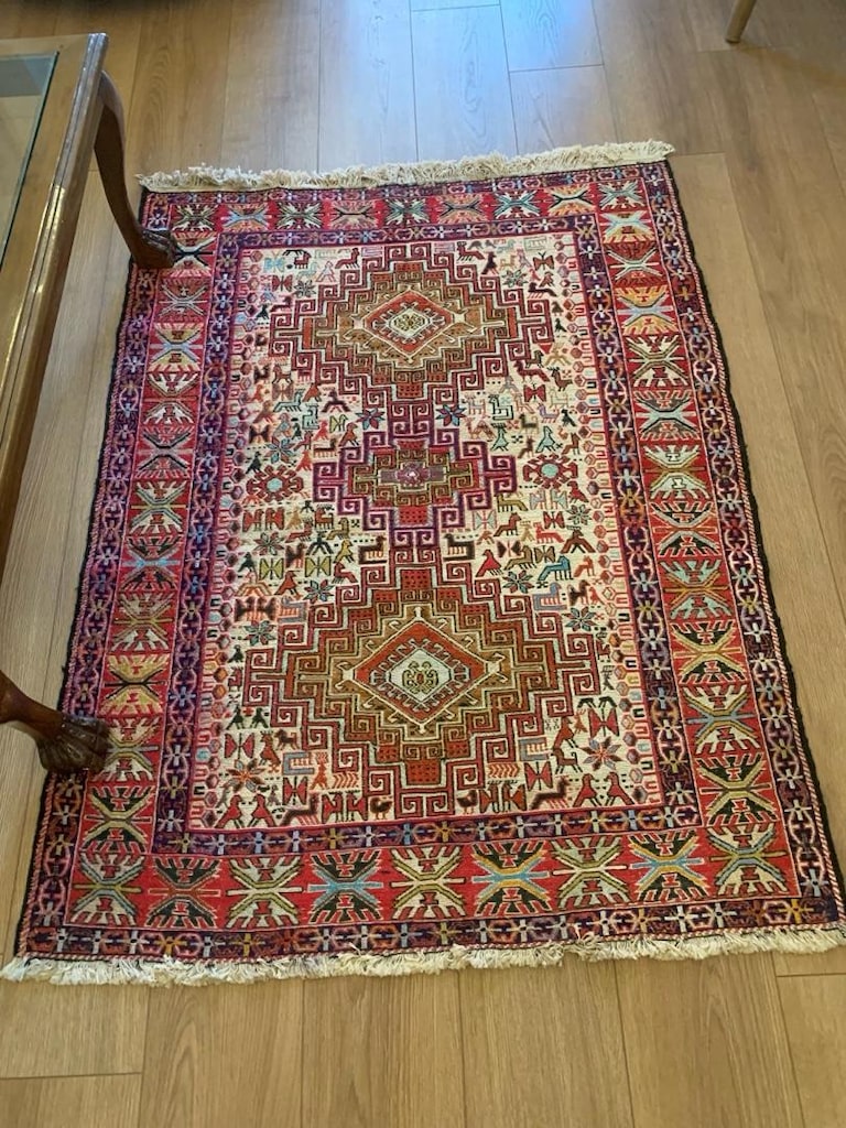 iran el dokuma ipekli sumak kilim - 2