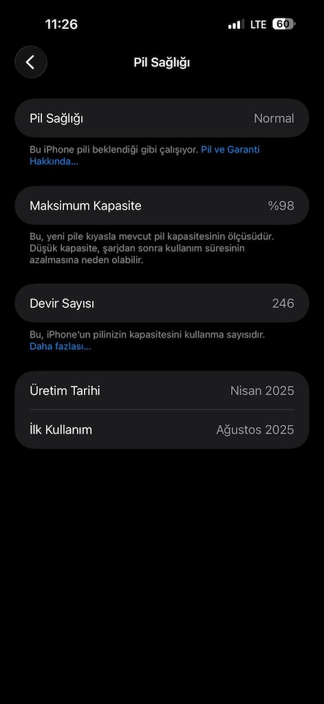 iPhone 16 Pro Max 512 GB Yurt içi 11 ay Garantili Nokta hatasız - 8