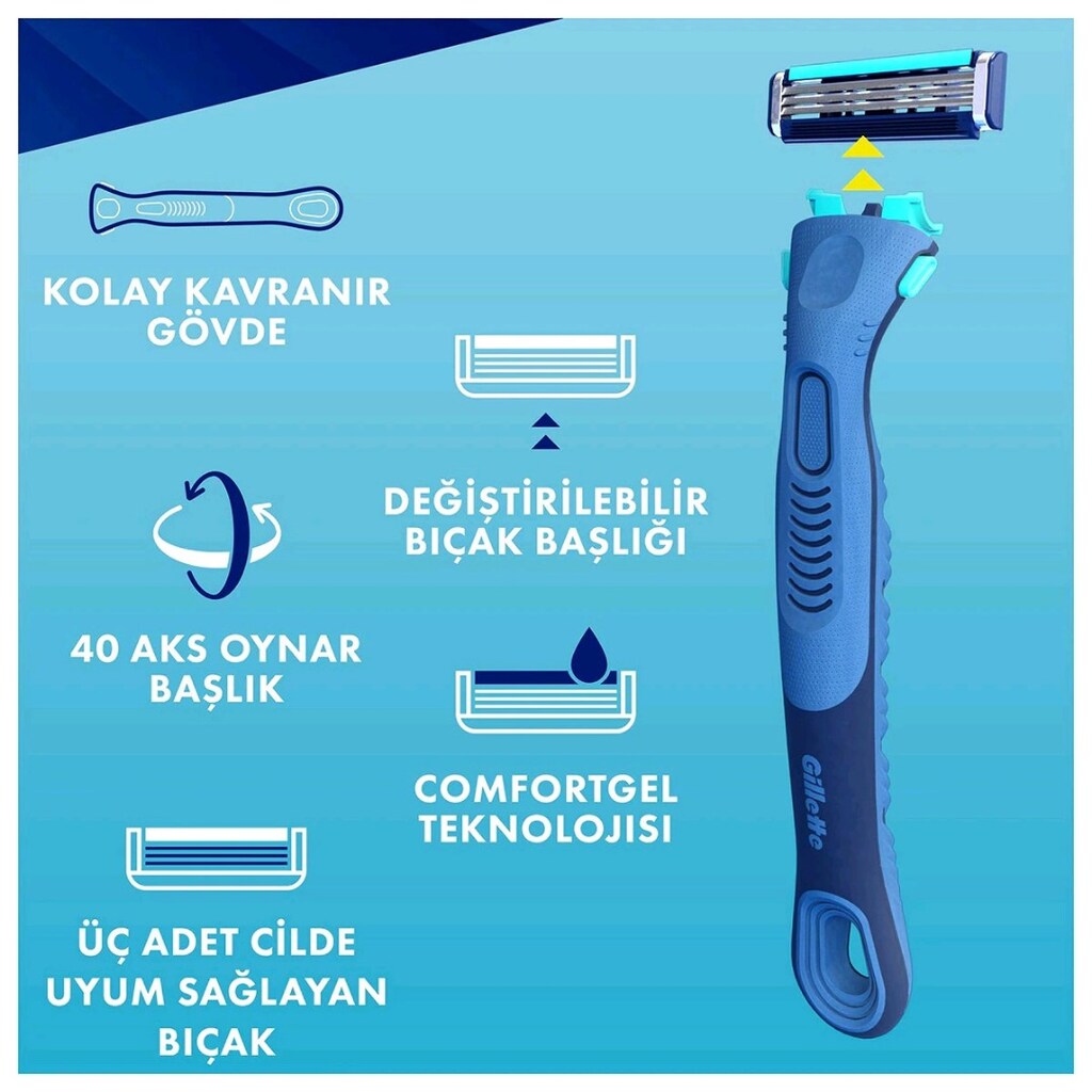Gillette Sensor3 Yedek Traş Bıçağı (4 kutu) - 11