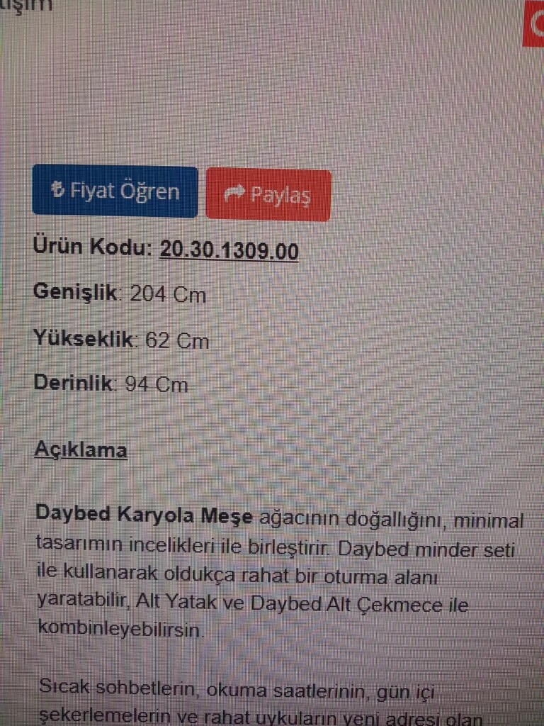 çilek mobilya Daybed karyola meşe 90x200cm - 2