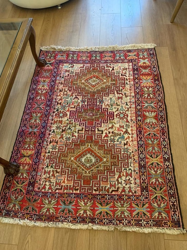 iran el dokuma ipekli sumak kilim - 7