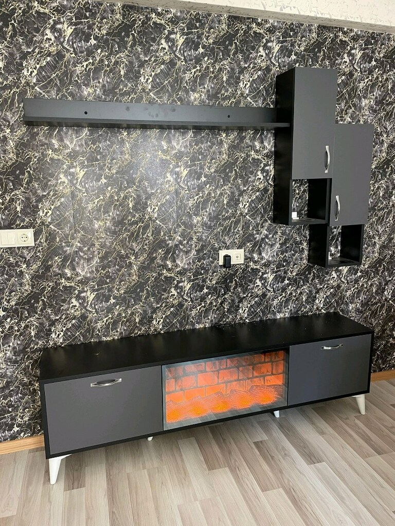 elektrikli şömine TV ünitesi - 2