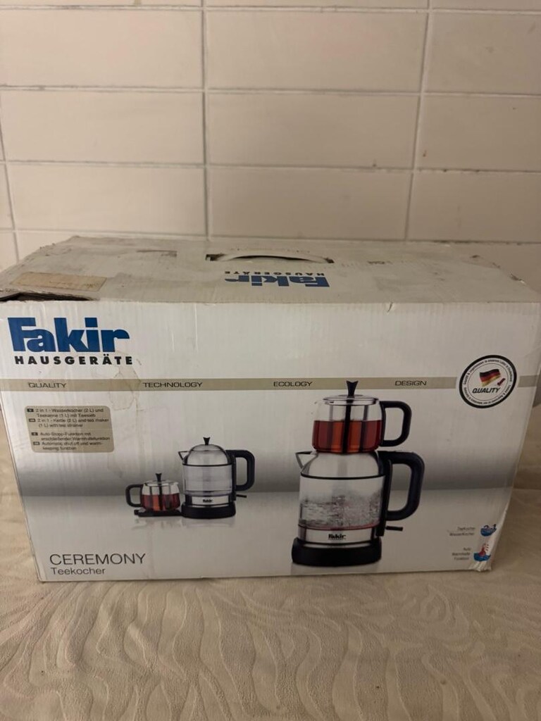 Sıfır - Açılmamış Kutuda Fakir Ceremony 1800W Cam Çay Makinesi - 2