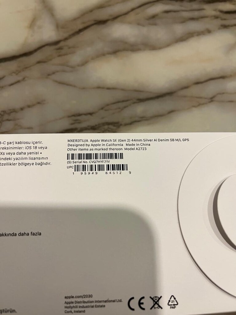 Apple Watch SE 2.Nesil 44 MM Silver - 7