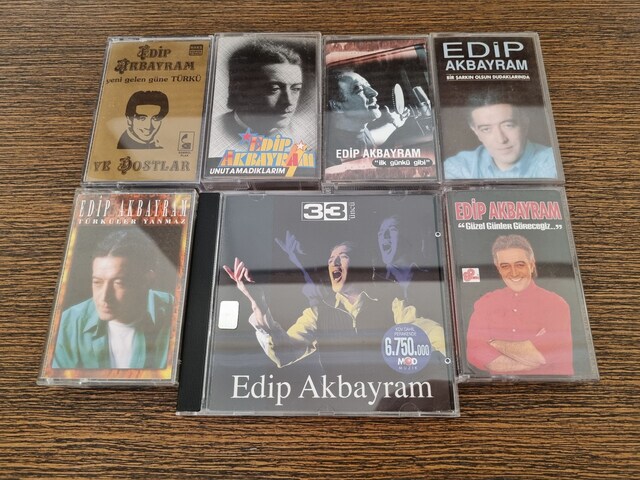 Edip Akbayram Koleksiyonluk Kasetler ve CD