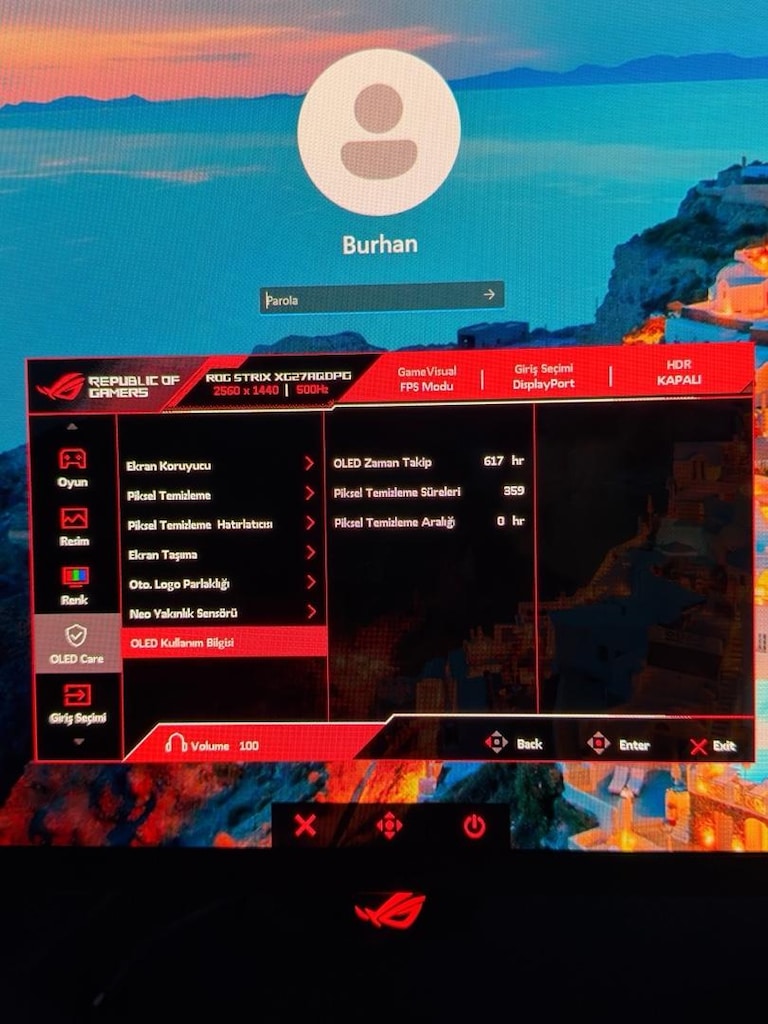 ASUS ROG Strix XG27AQDPG 500Hz QD-OLED 2K Gaming Monitör - 4