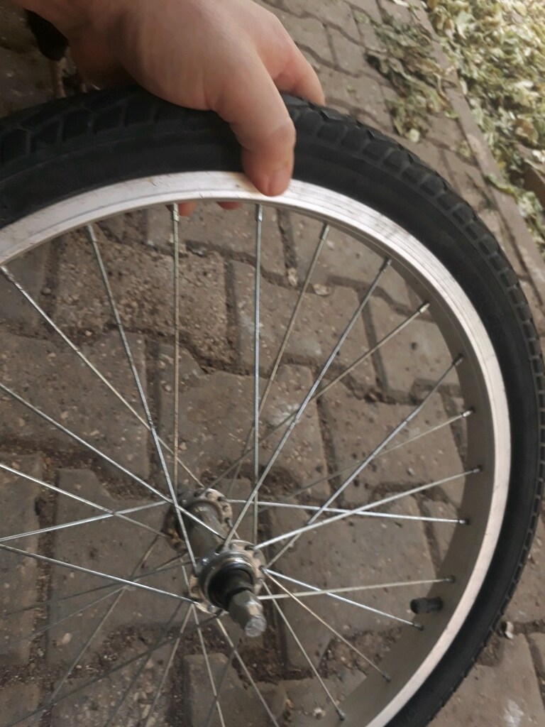 Bmx bisiklet alüminyum ön canti iç dış lastikli 20 numara - 3