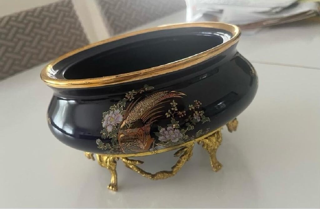 Fransız Limoges tarzı porselen takı kutusu (vintage) - 4