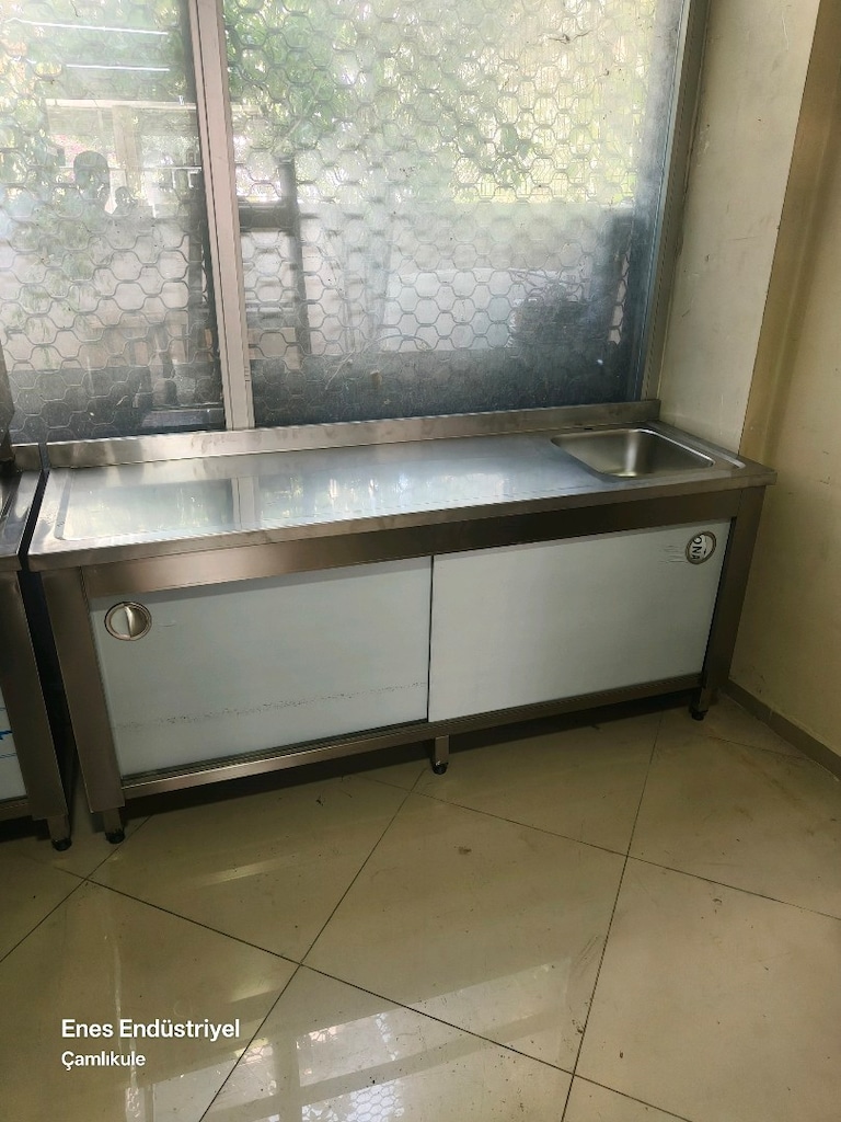 krom kapaklı bulaşık yıkama evyesi - 9
