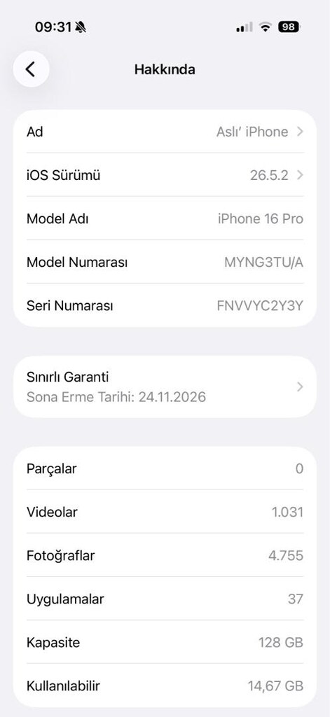 iPhone 16 pro ilk sahibinden satılık - 4