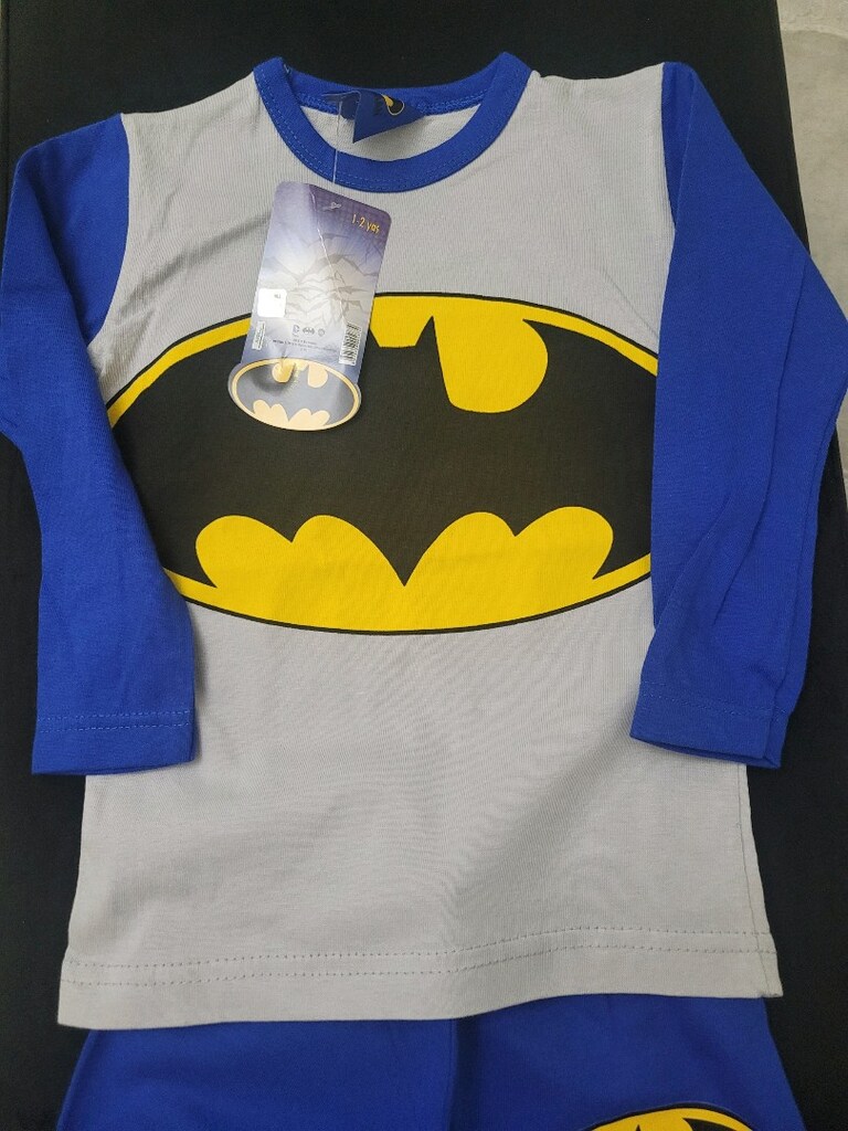 Batman Temalı Çocuk Pijaması 1-2 Yaş Yeni Etiketli, Pamuk... - 2