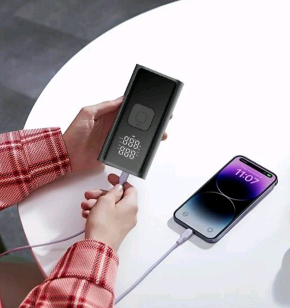 Şarjlı LED Işıklı Kompresör - 4
