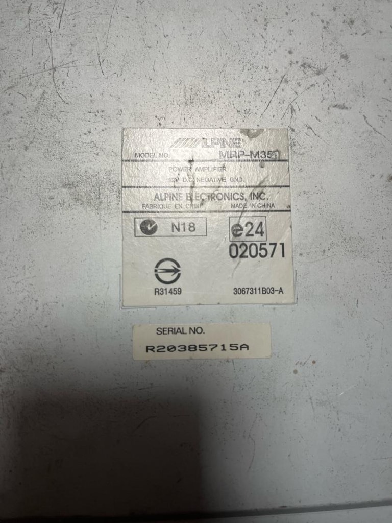 Alpine V-Power MRP-M350 Class-D 700W Mono Amfi - Tamirsiz / Temiz - 3