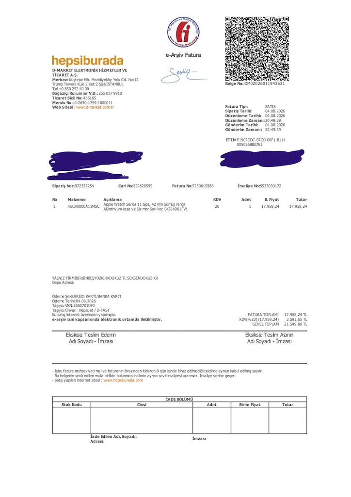 Apple Watch 11 Series 42mm Yeni - 7