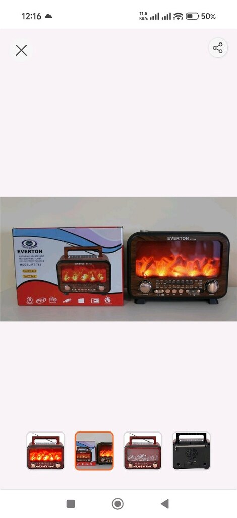 Everton Rt-754 Bluetooth Fm-Usb-Tf-Aux Şarjlı Nostaljik Radyo - 3
