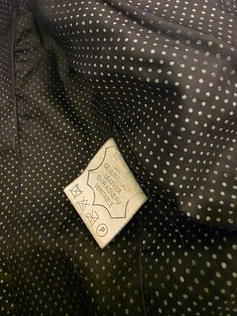 siyah hakiki deri biker ceket - 11