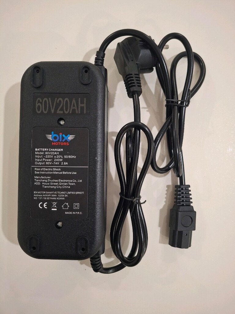 bix 60 VOLT 20 24 AH 5 AKÜLÜ DİJİTAL ŞARJ ALETİ SIFIR ÜRÜN - 6
