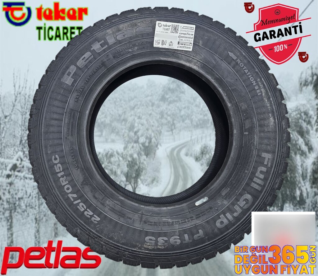 225 70 15 Petlas pt935 #kış & kar lastiği# Teker Ticaret - 2